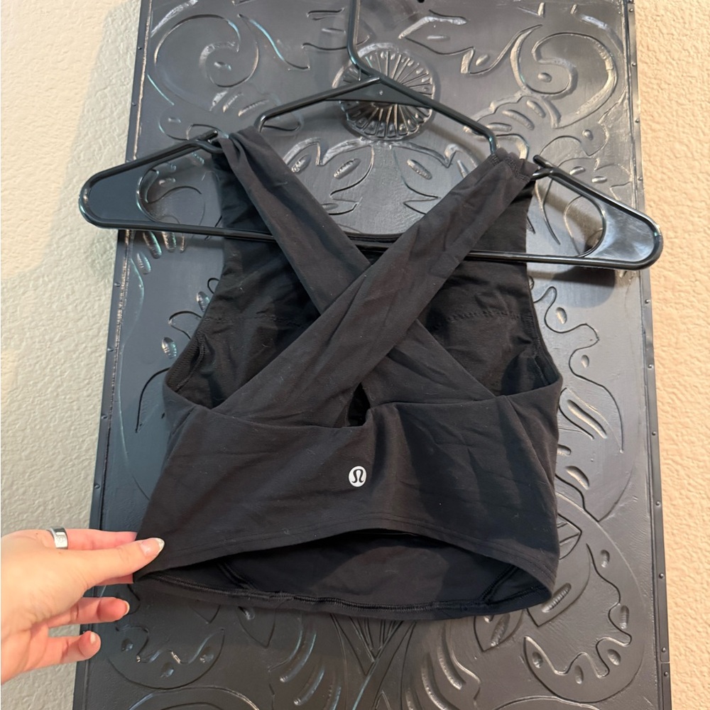 lululemon athletica Black Cross-Back Tank Top